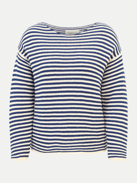 Cartoon Oversized Strickpullover mit Streifen bei Robert Ley