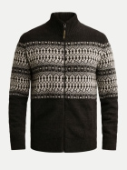 PME Legend Strickjacke mit eingestricktem Kabelmuster 996-Antracite Melee bei Robert Ley