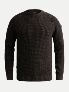 PME Legend Grobstrickpullover mit Badge am Ärmel 9140-Obsidian bei Robert Ley