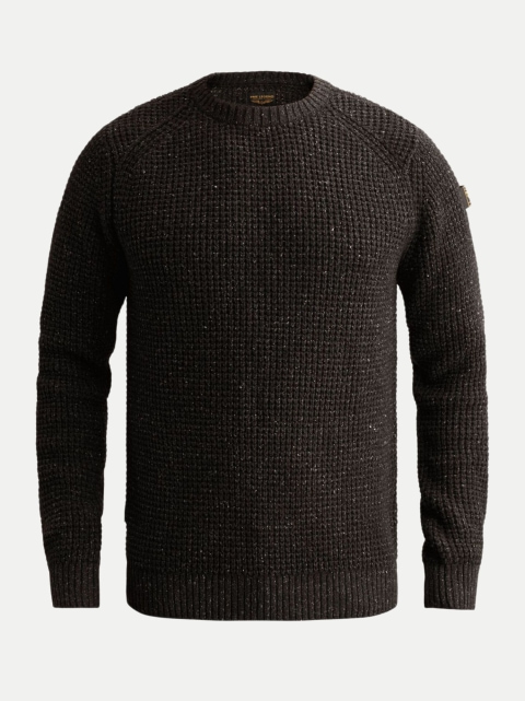 PME Legend Grobstrickpullover mit Badge am Ärmel bei Robert Ley
