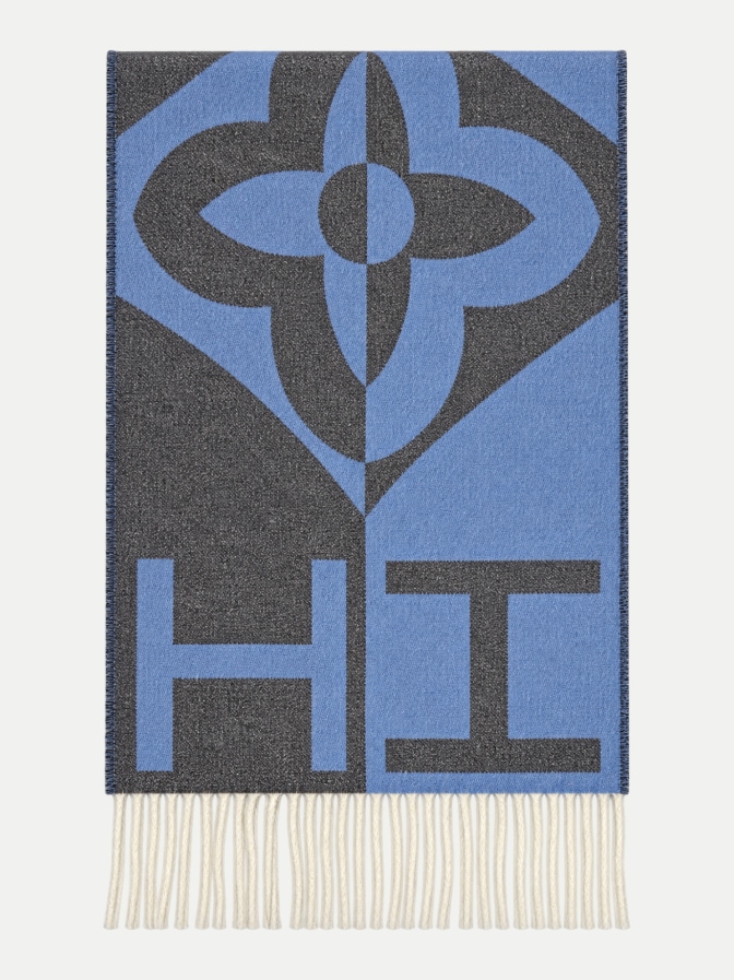 Dante Jacquard-Schal mit Fransen bei Robert Ley