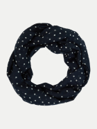 Tom Tailor Casual Gemusterter Schlauchschal 40252-navy white small dot design bei Robert Ley
