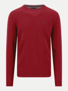 Fynch-Hatton Pullover mit Rundhalsausschnitt aus Woll-Mix mit Kaschmiranteil 346-brick bei Robert Ley