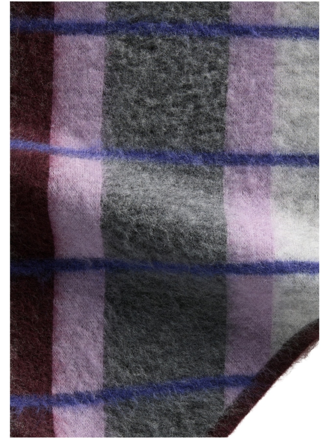 Marc O'Polo DENIM Jacquard-Dreieckstuch aus kuscheligem Schurwolle-Mohairwolle-Mix bei Robert Ley