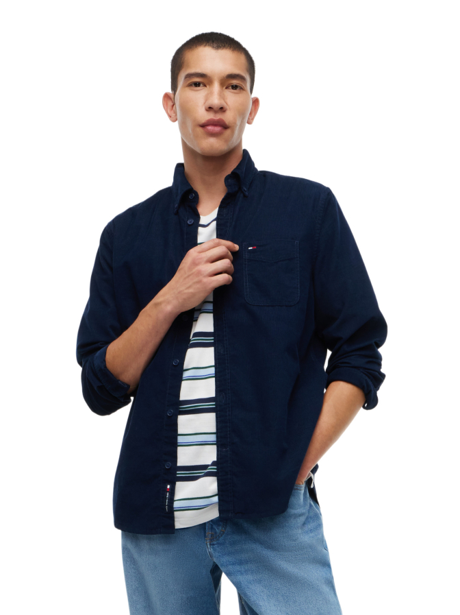 Tommy Jeans Cordhemd mit Button-down-Kragen bei Robert Ley