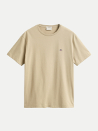 Gant T-Shirt mit Logostickerei 200-OAT BEIGE bei Robert Ley