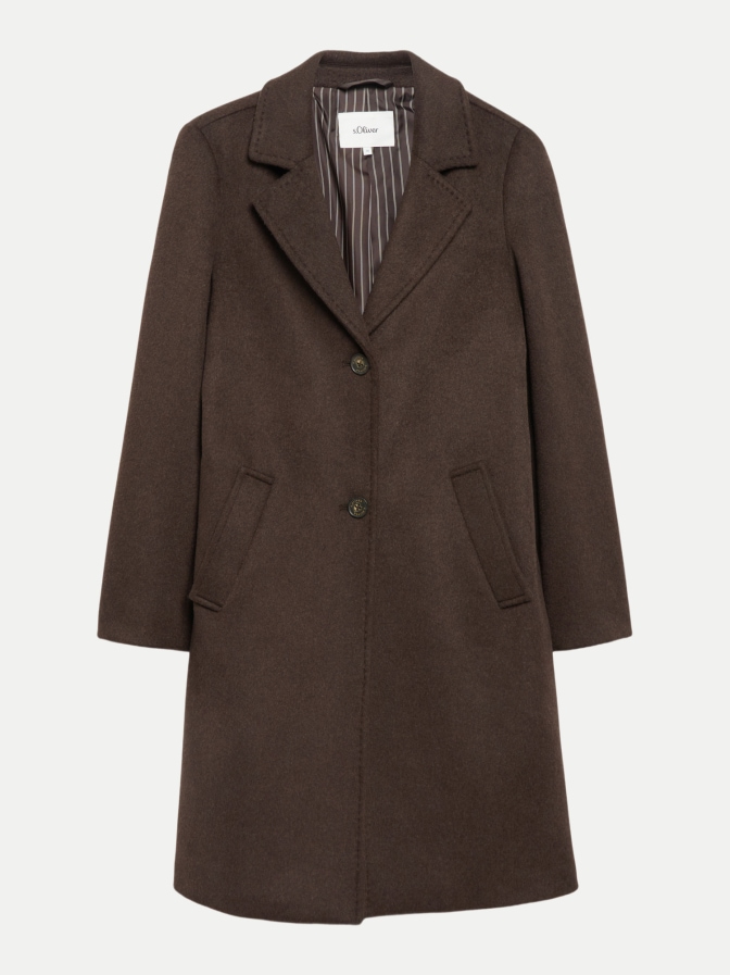 s.Oliver RED LABEL Mantel aus Wollmix mit Reverskragen bei Robert Ley