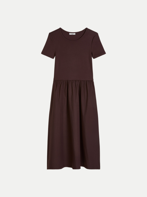 Marc O'Polo DENIM Jerseykleid mit Baumwoll-Popelinerock bei Robert Ley