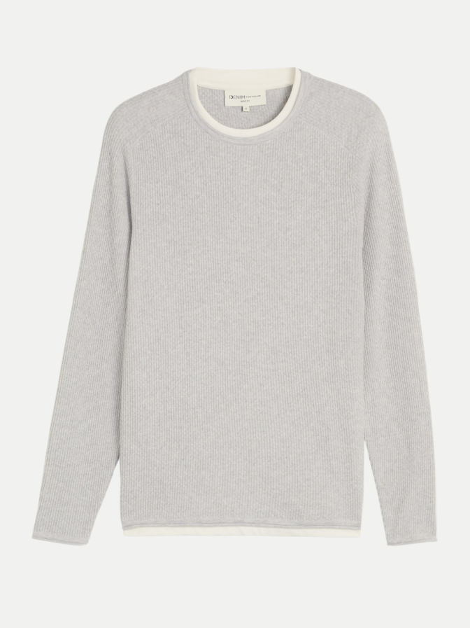 Tom Tailor Denim Strickpullover im 2-in-1-Look bei Robert Ley