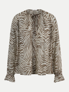 Riani Bluse mit Zebra-Print 868-oat patterned bei Robert Ley