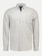 NZA New Zealand Auckland Kariertes Flanellhemd 1124-SOFT IVORY bei Robert Ley