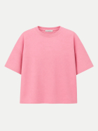 OH APRIL Sweater Karo Short Sleeve 3011-light pink bei Robert Ley