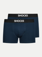 Snocks Boxershorts mit Snocks-Logo 130-Navy bei Robert Ley