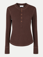 OH APRIL Henley-Shirt Maris 6023-dark brown bei Robert Ley