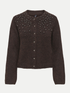 Only Strickjacke ONLMIGGIE 237375003-Coffee Bean/Melange/Silver Metal Pe bei Robert Ley