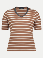 Betty Barclay Shirt mit Streifenmuster 7819-Brown/Nature bei Robert Ley