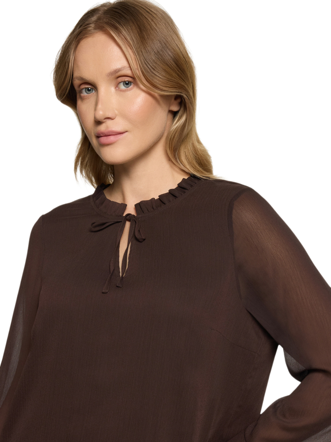Cartoon Bluse mit Volantärmel bei Robert Ley