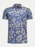 NZA New Zealand Auckland Poloshirt mit Allover-Print 2636-COOL MARINE bei Robert Ley
