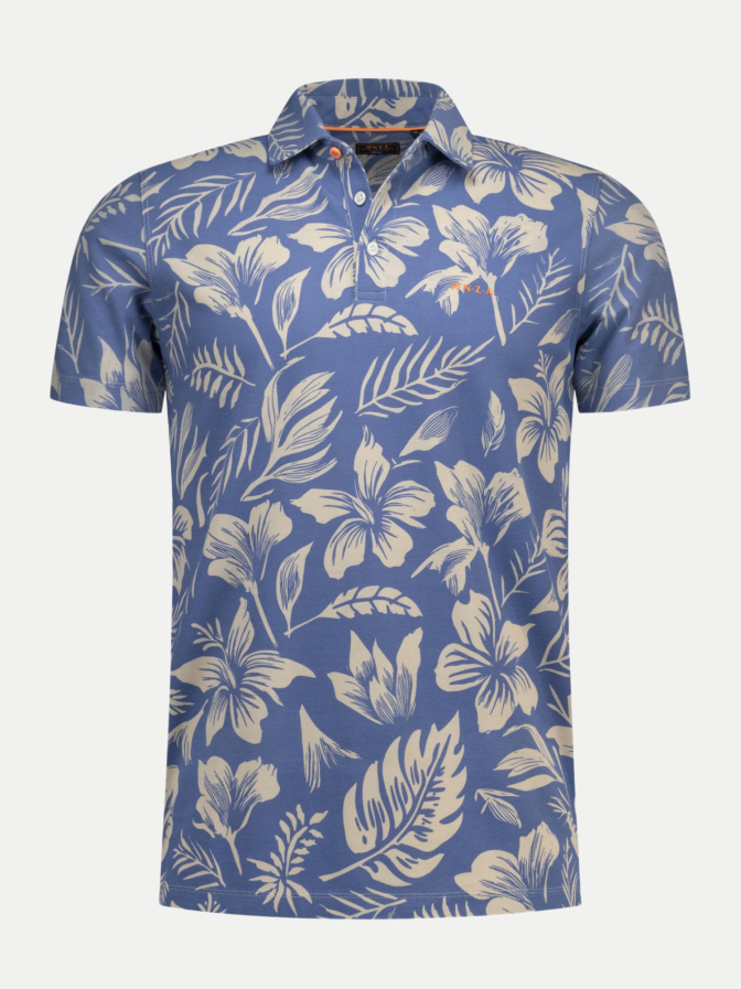 NZA New Zealand Auckland Poloshirt mit Allover-Print bei Robert Ley
