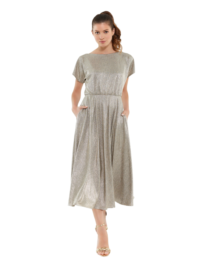 Swing Cocktailkleid aus Satinchiffon bei Robert Ley