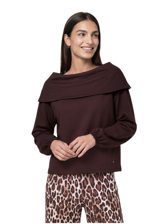 Monari Sweatshirt mit Carmen-Ausschnitt bei Robert Ley
