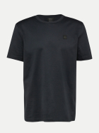 s.Oliver BLACK LABEL Basic T-Shirt 5920-BLUE bei Robert Ley