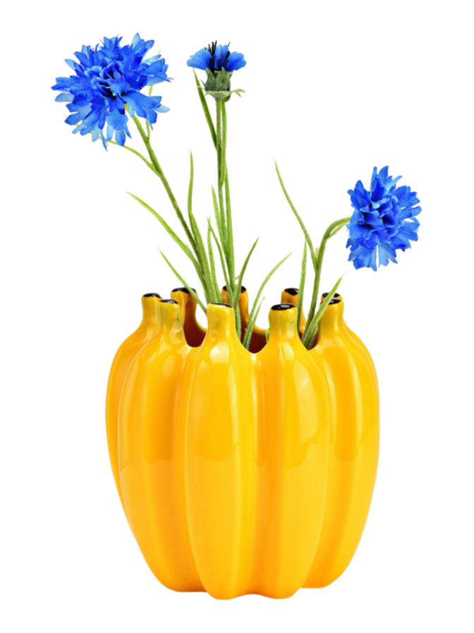 G.WURM Bananen Keramikvase 14x15x14 bei Robert Ley