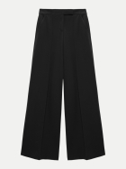 Dorothee Schumacher Hose mit weitem Bein aus Punto Milano 999-pure black bei Robert Ley