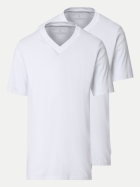 Casamoda T-Shirt Doppelpack 000-000 weiss bei Robert Ley