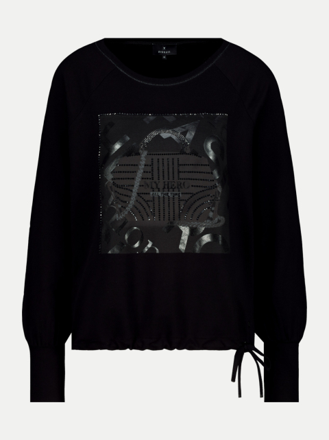 Monari Pullover mit Glitzerprint bei Robert Ley