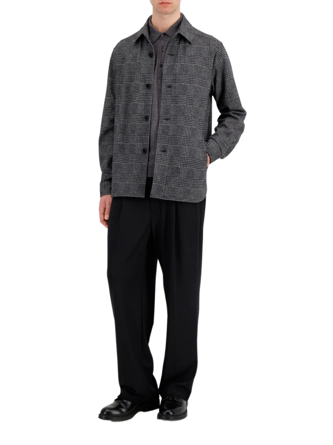 Harris Wharf London Hemdjacke im Salz- und Pfeffermuster bei Robert Ley