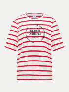 Cecil Jerseyshirt gestreift 36759-glazed apple red bei Robert Ley