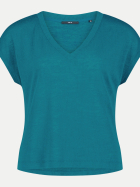 Zero Basic-T-Shirt mit V-Ausschnitt 8524-Deep Lagoon bei Robert Ley