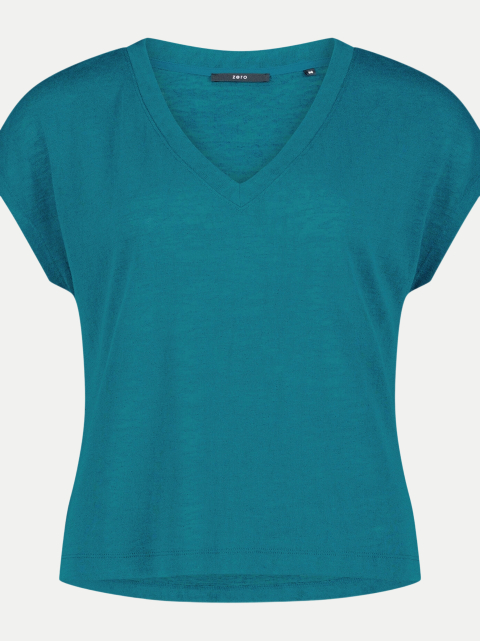 Zero Basic-T-Shirt mit V-Ausschnitt bei Robert Ley