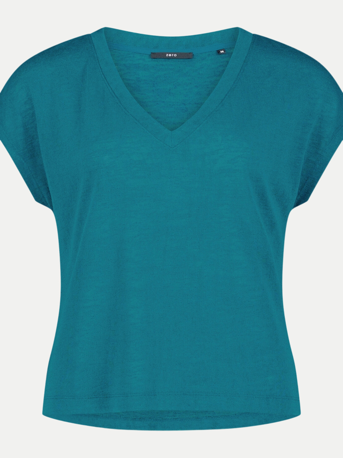 Zero Basic-T-Shirt mit V-Ausschnitt bei Robert Ley