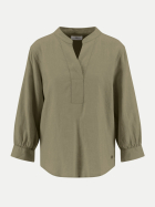 Fynch-Hatton Bluse aus Leinen-Viskose-Mix 754-BARLEY GREEN bei Robert Ley