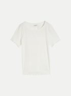 Tom Tailor Casual T-Shirt mit gewellten Saumkanten 10315-Whisper White bei Robert Ley