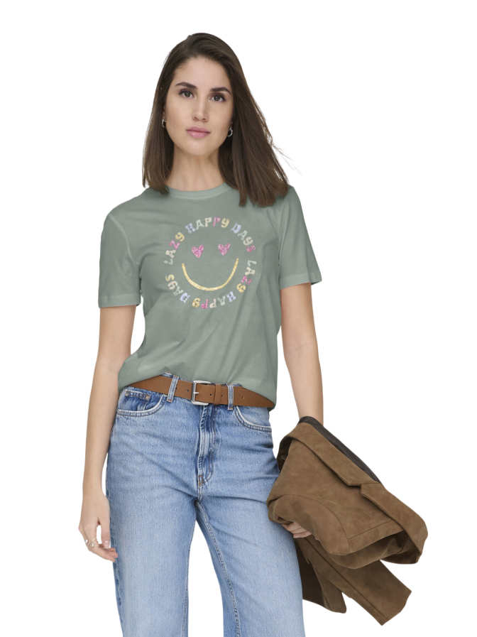 Only T-Shirt mit Print bei Robert Ley
