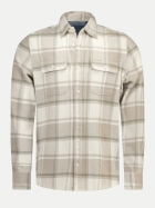 NZA New Zealand Auckland Flanell-Overshirt Kariert 1124-SOFT IVORY bei Robert Ley