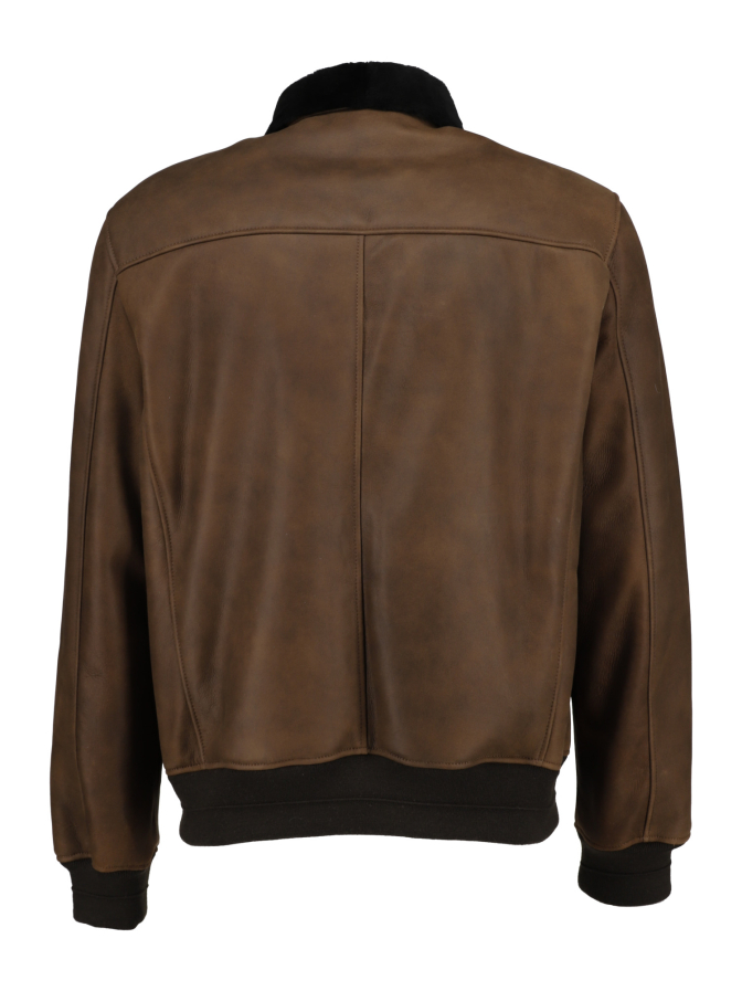 Manzoni 24 Lederblouson mit Lammfell bei Robert Ley