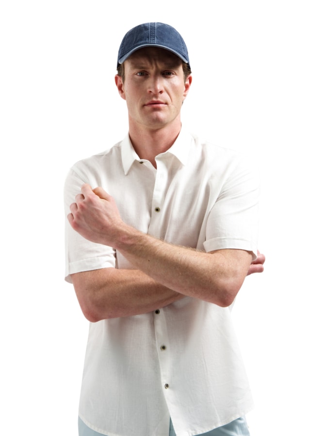 NO EXCESS Kurzarm-Hemd mit Leinen-Mix bei Robert Ley