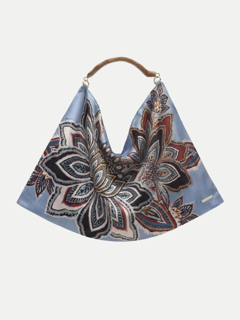 Farm Rio Satin-Tuch Hobo Tasche mit Holzgriff bei Robert Ley