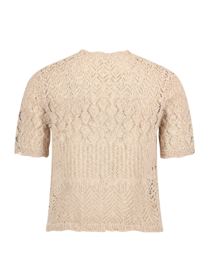 Cartoon Strickjacke mit Ajour-Muster bei Robert Ley