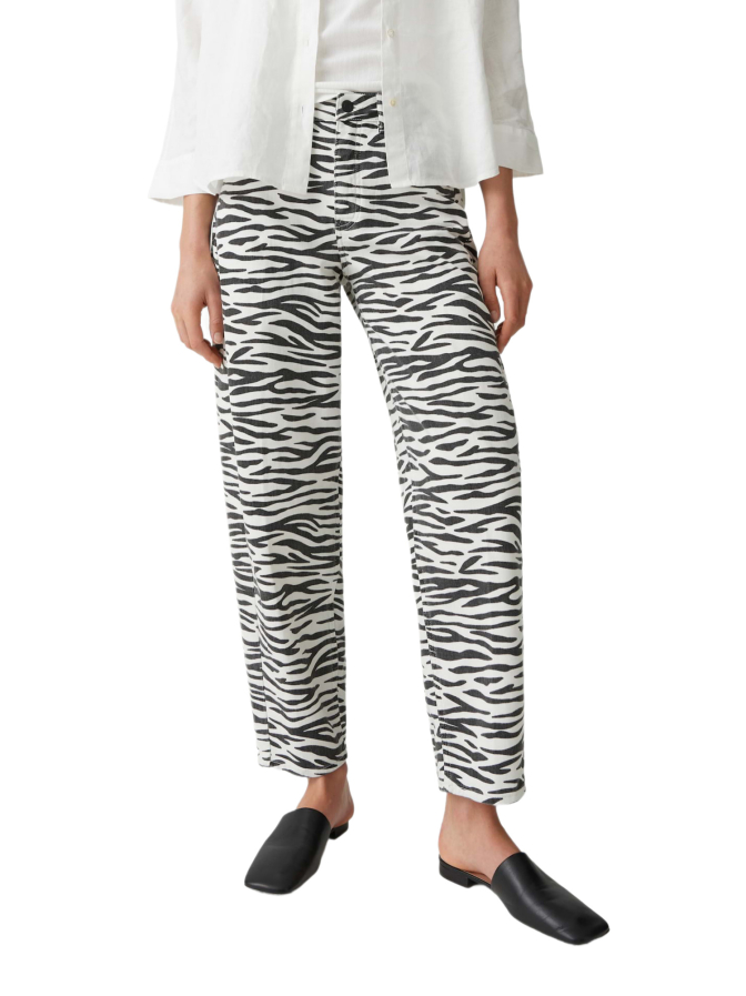 Opus Pants Barrel Jeans Mari Clear Zebra bei Robert Ley