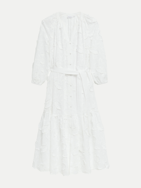 Comma Midikleid mit floraler All-over-Stickerei bei Robert Ley