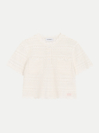 OH APRIL Strick-Top mit Muschelsaum 1001-off white bei Robert Ley