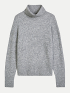 Marc O'Polo DENIM Rollkragenpullover Relaxed aus softem Schurwolle-Mix 0472-Dark Shadow Melange bei Robert Ley