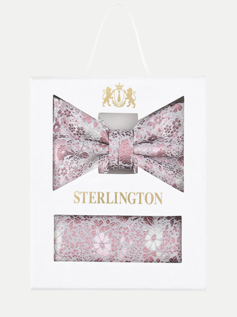Prince Bowtie Herren Set Hochzeitsfliege und Einstecktuch bei Robert Ley
