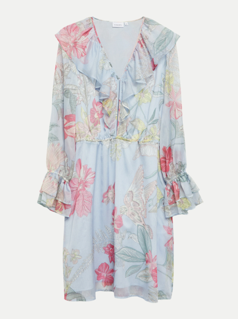 Comma Kurzkleid mit Blumenmuster bei Robert Ley