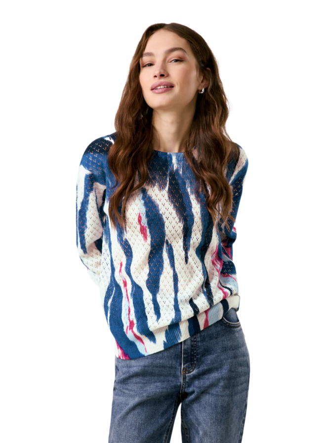 Taifun Pullover mit Ajourmuster bei Robert Ley